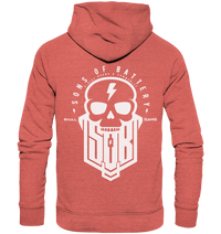 Sons of Battery® - E-MTB Brand & Community Hoodies Mid Heather Red / XS SoB Skullgang White - Organic Hoodie E-Bike-Community