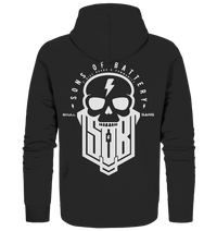 Sons of Battery® - E-MTB Brand & Community Jacken/ Zipper Black / S SoB Skullgang White - Organic Zipper E-Bike-Community