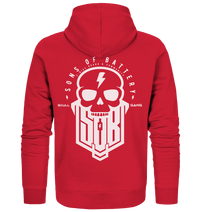 Sons of Battery® - E-MTB Brand & Community Jacken/ Zipper Red / S SoB Skullgang White - Organic Zipper E-Bike-Community