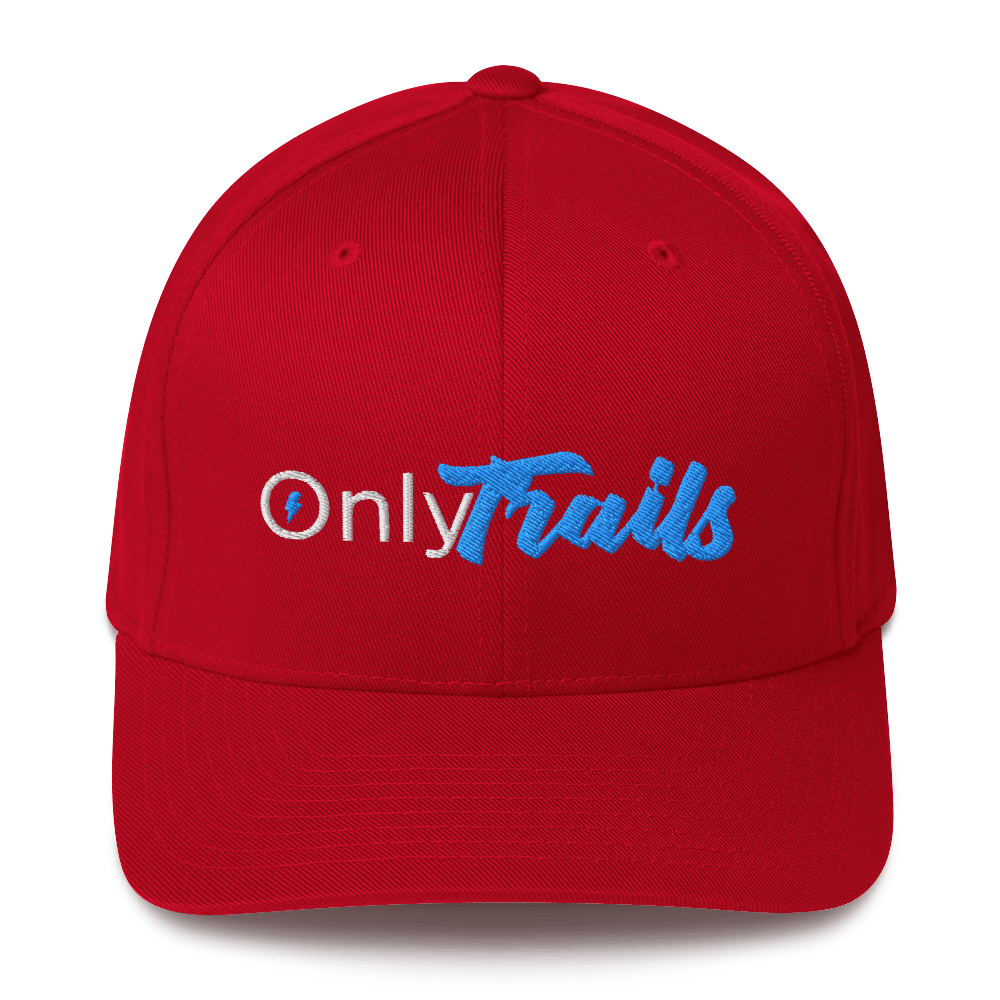 Sons of Battery® - E-MTB Brand & Community Rot / S/M OnlyTrails - Flexfit Cap E-Bike-Community