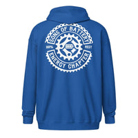 Sons of Battery® - E-MTB Brand & Community Royal / S Original Sons of Battery - Unisex Heavy-Blend Zip Hoodie E-Bike-Community