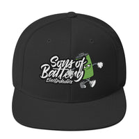 Sons of Battery® - E-MTB Brand & Community Schwarz Batt Boy for Life - Snapback-Cap E-Bike-Community