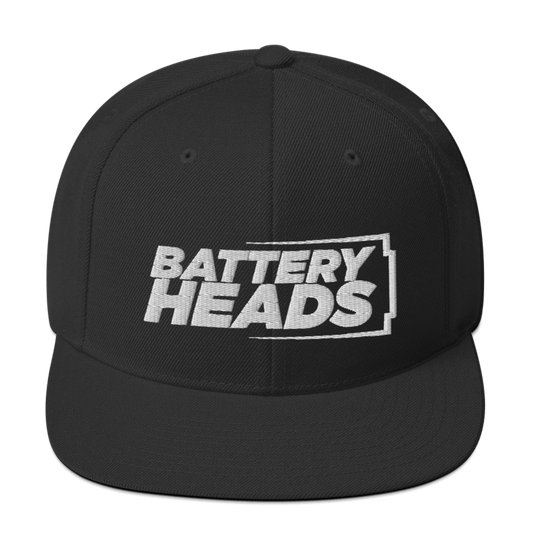 Sons of Battery® - E-MTB Brand & Community Schwarz Battery Heads - Snapback-Cap E-Bike-Community