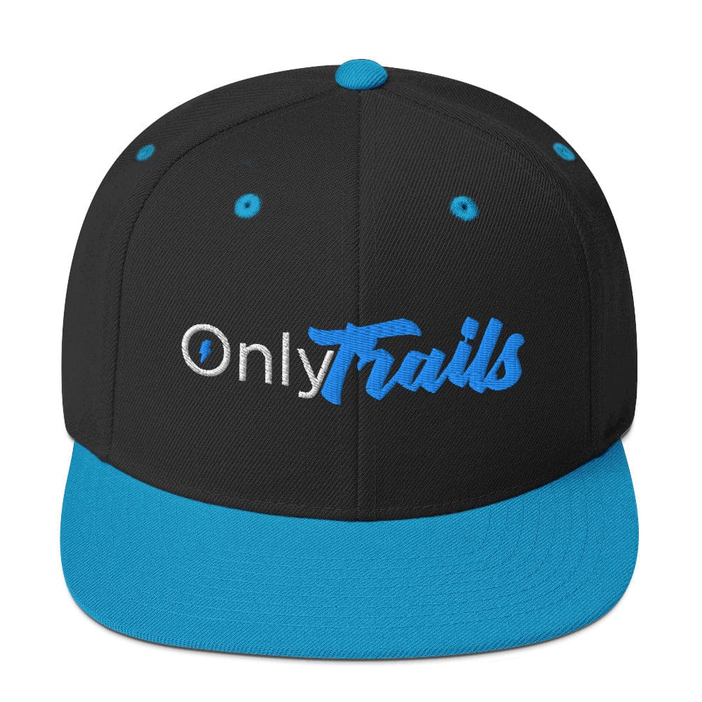 Sons of Battery® - E-MTB Brand & Community Schwarz/ Blaugrün Onlytrails - Snapback-Cap E-Bike-Community