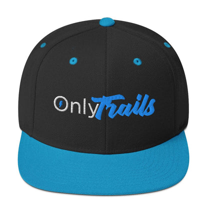 Sons of Battery® - E-MTB Brand & Community Schwarz/ Blaugrün Onlytrails - Snapback-Cap E-Bike-Community