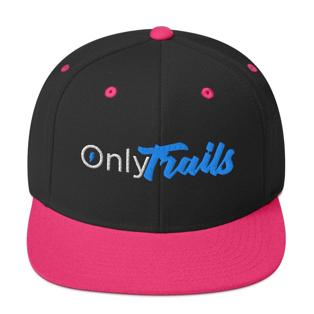 Sons of Battery® - E-MTB Brand & Community Schwarz/ Neonpink Onlytrails - Snapback-Cap E-Bike-Community