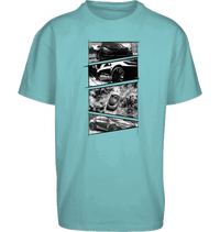 Sons of Battery® - E-MTB Brand & Community Shirt Beryl Blue / XS Tesla Model Y Storyboard Shirt Oversized Shirt by Byb E-Bike-Community