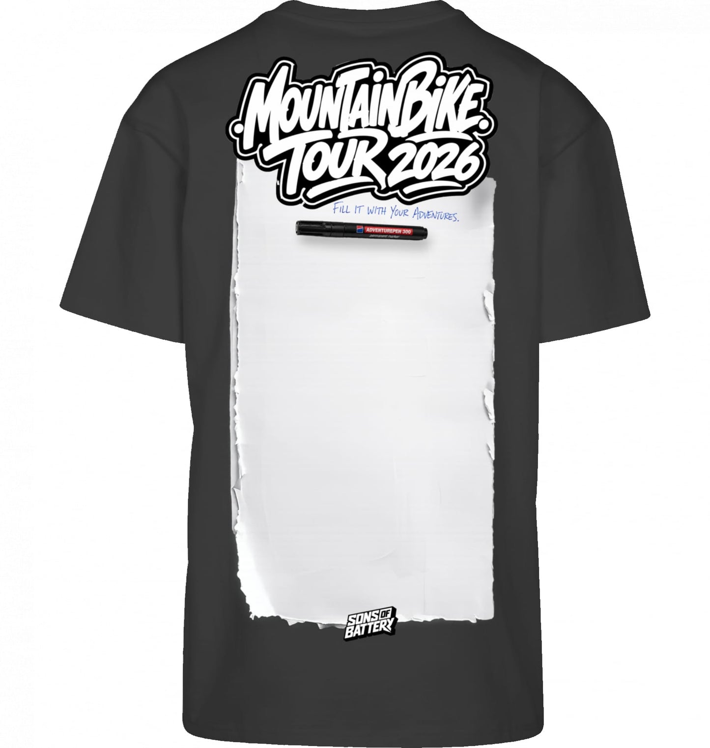 Sons of Battery® - E-MTB Brand & Community Shirt Black / XS Mountainbike Tourshirt 2026 - BYB - High Quality Premium Big Print E-Bike-Community