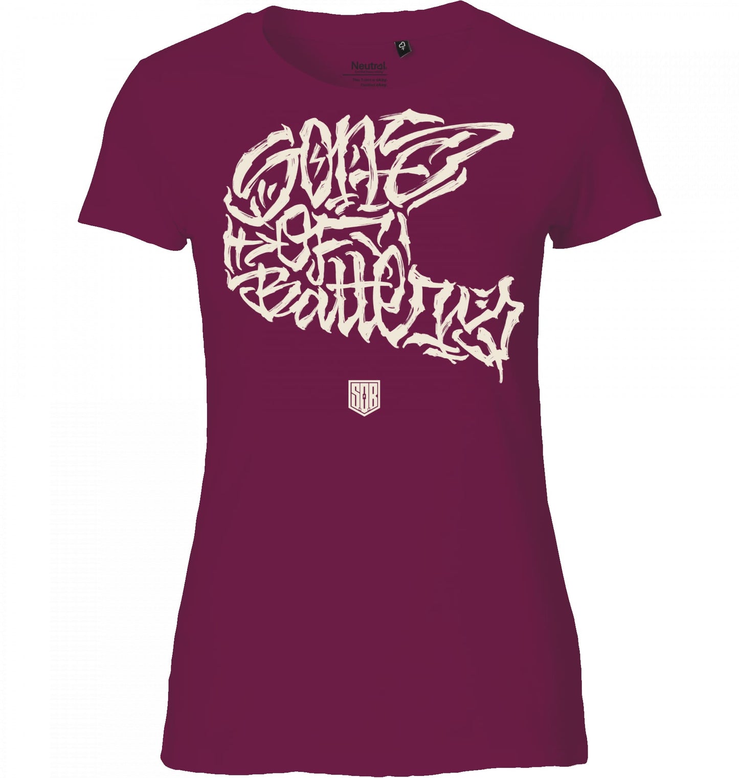 Sons of Battery® - E-MTB Brand & Community Shirt Bordeaux / XS The Power of Movement - Front Print Ladies Fit E-Bike-Community