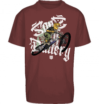 Sons of Battery® - E-MTB Brand & Community Shirt Cherry / S Shred or Alive Brush - Oversize ByB E-Bike-Community