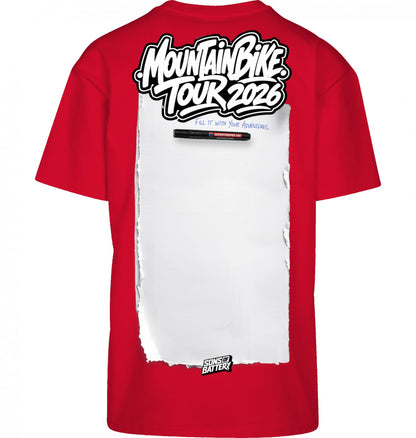 Sons of Battery® - E-MTB Brand & Community Shirt City Red / XS Mountainbike Tourshirt 2026 - BYB - High Quality Premium Big Print E-Bike-Community