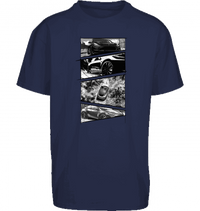 Sons of Battery® - E-MTB Brand & Community Shirt Dark Blue / XS Tesla Model Y Storyboard Shirt Oversized Shirt by Byb E-Bike-Community