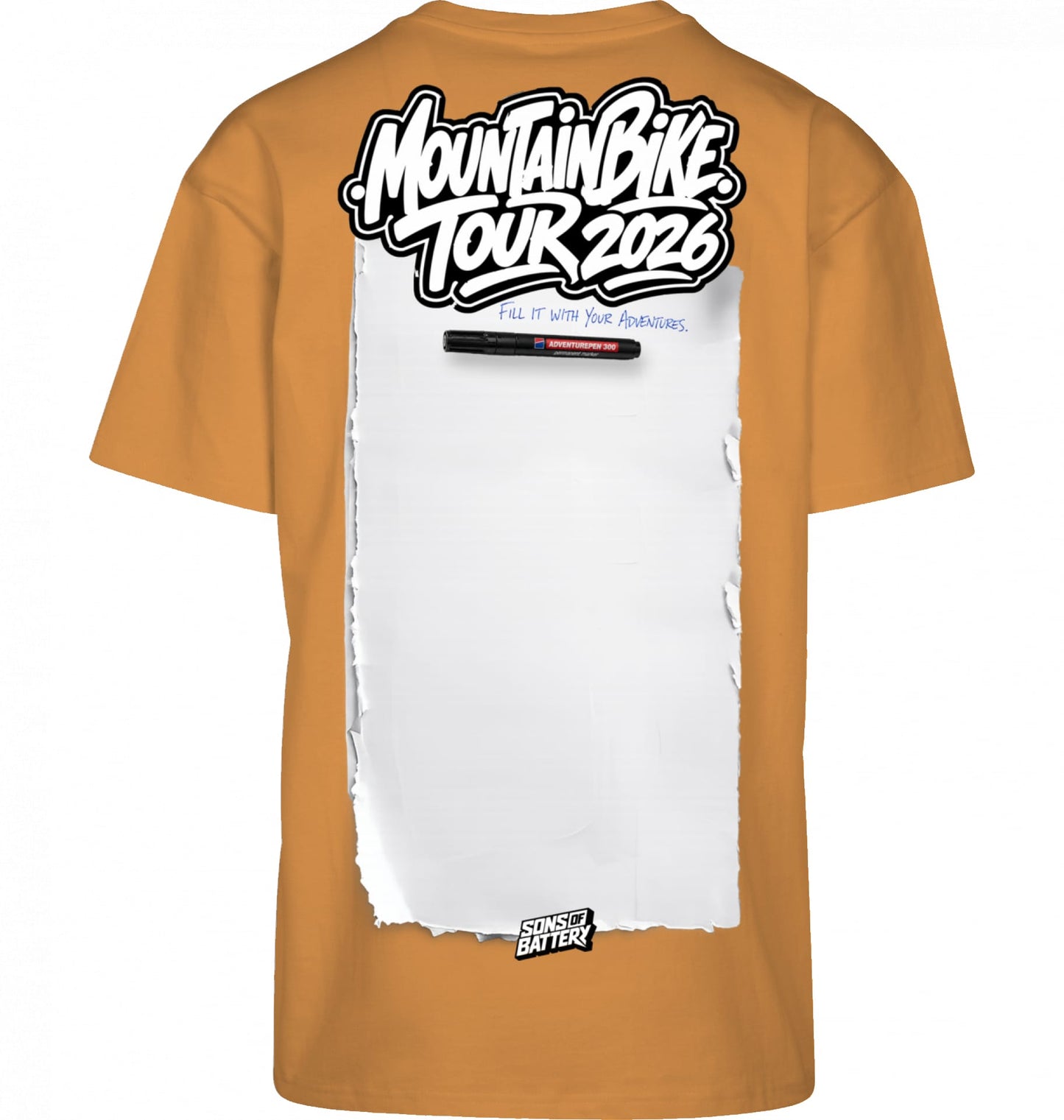Sons of Battery® - E-MTB Brand & Community Shirt Forgotten Orange / XS Mountainbike Tourshirt 2026 - BYB - High Quality Premium Big Print E-Bike-Community