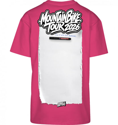 Sons of Battery® - E-MTB Brand & Community Shirt Hibiskus Pink / XS Mountainbike Tourshirt 2026 - BYB - High Quality Premium Big Print E-Bike-Community
