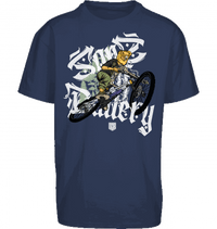 Sons of Battery® - E-MTB Brand & Community Shirt Light Navy / S Shred or Alive Brush - Oversize ByB E-Bike-Community