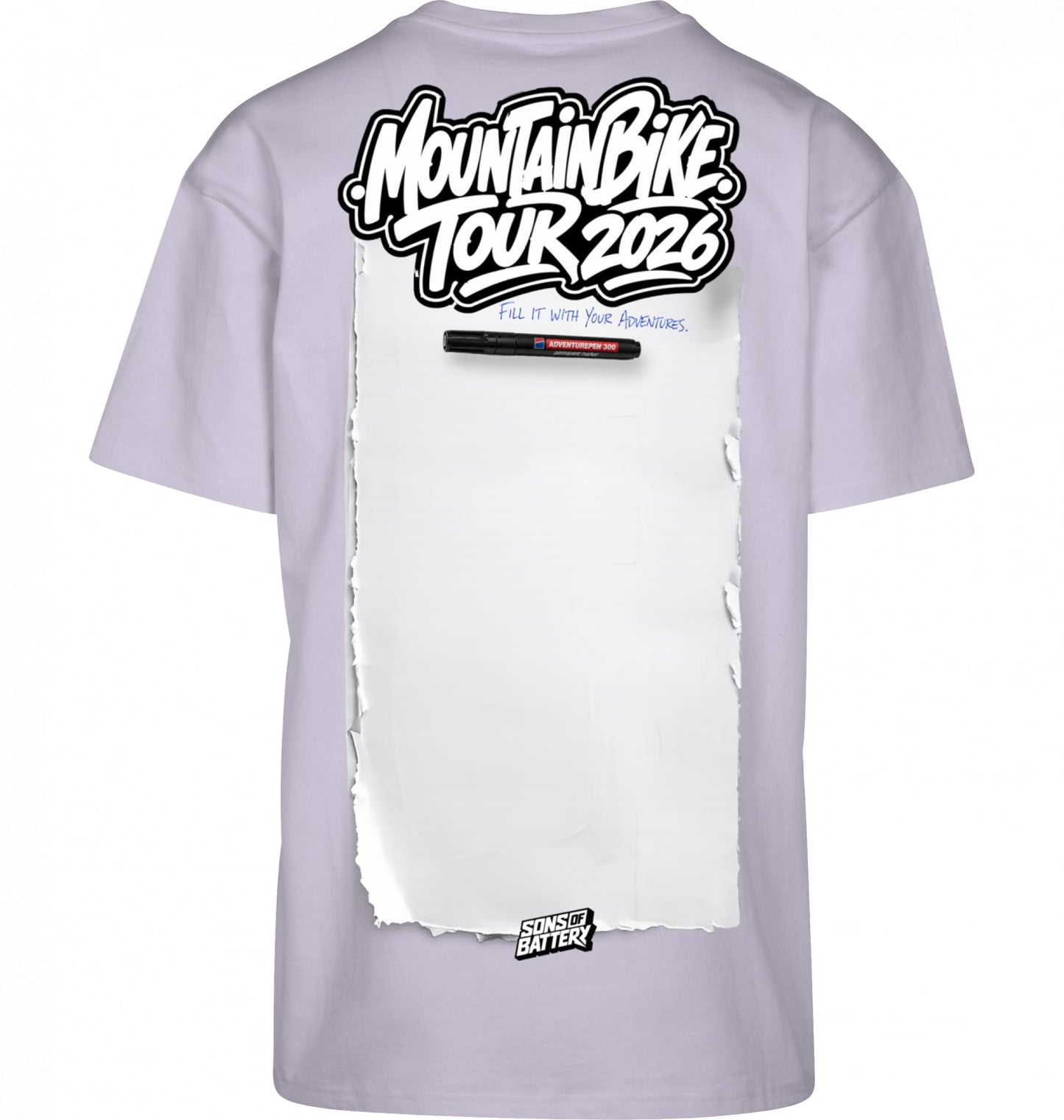 Sons of Battery® - E-MTB Brand & Community Shirt Lilac / XS Mountainbike Tourshirt 2026 - BYB - High Quality Premium Big Print E-Bike-Community