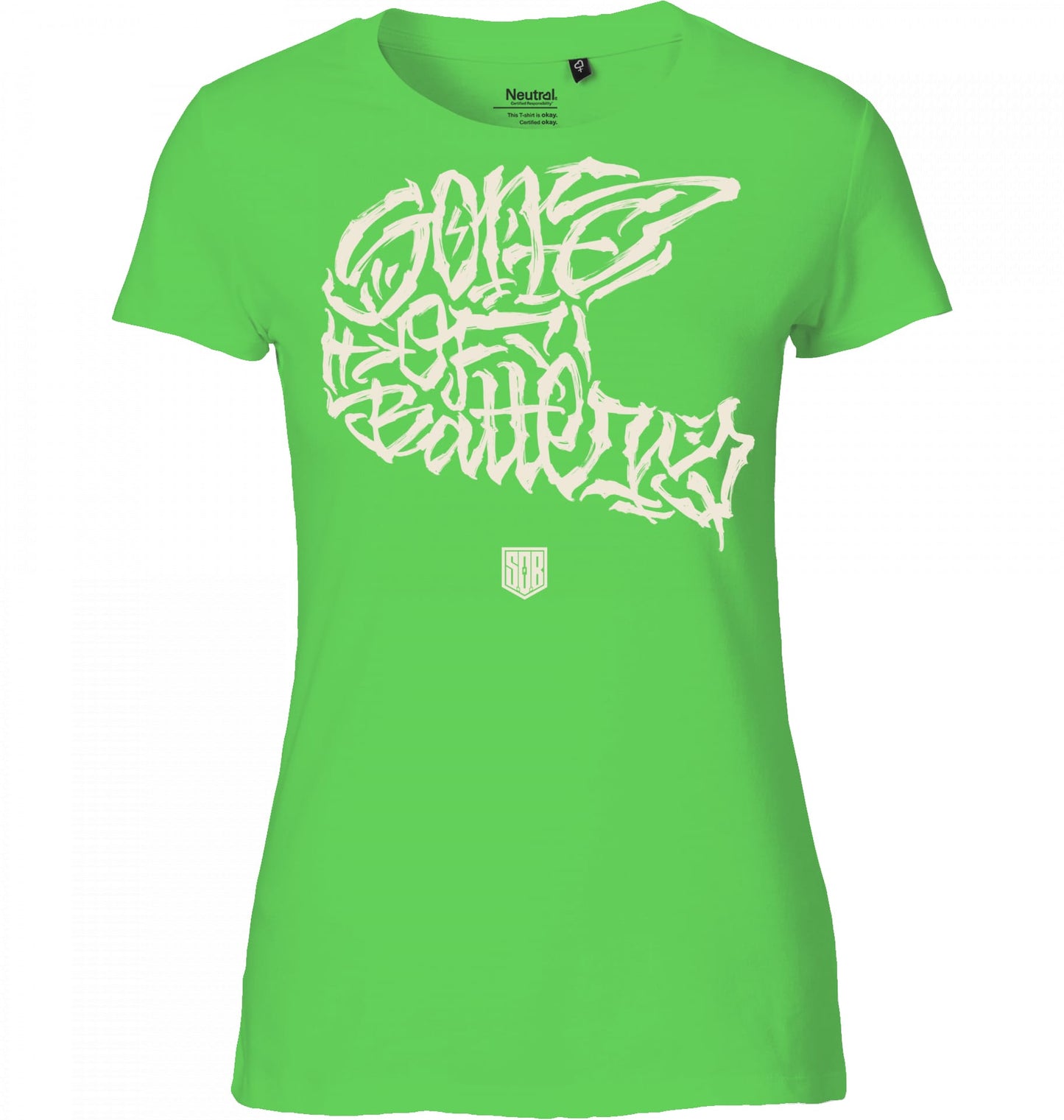 Sons of Battery® - E-MTB Brand & Community Shirt Lime / XS The Power of Movement - Front Print Ladies Fit E-Bike-Community