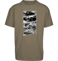 Sons of Battery® - E-MTB Brand & Community Shirt Olive / XS Tesla Model Y Storyboard Shirt Oversized Shirt by Byb E-Bike-Community