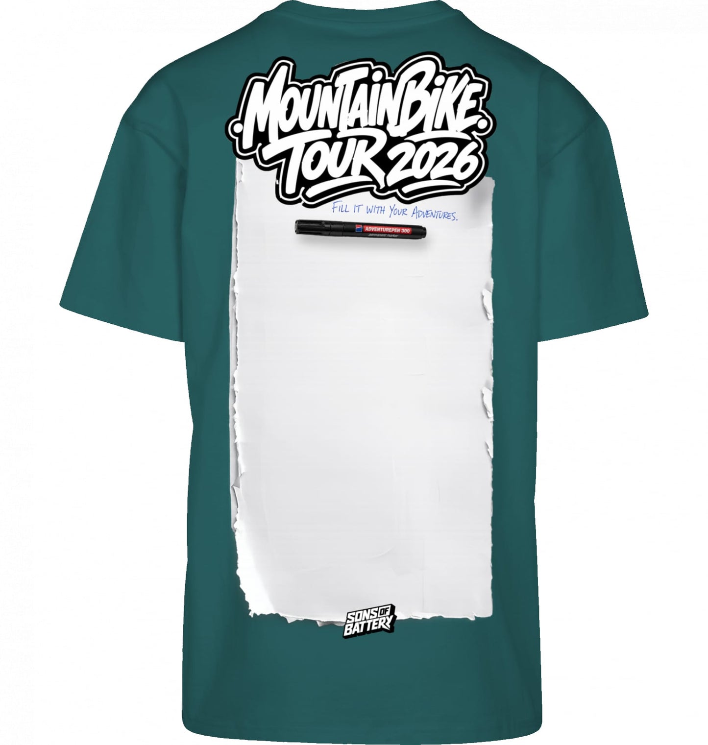 Sons of Battery® - E-MTB Brand & Community Shirt Retro Green / XS Mountainbike Tourshirt 2026 - BYB - High Quality Premium Big Print E-Bike-Community