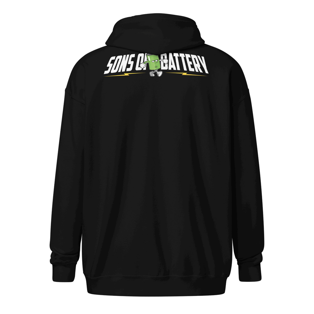 Sons of Battery® - E-MTB Brand & Community Sons of Battery - B-Boy - 2 Seiten - ÜBERGRÖßEN Unisex Heavy-Blend Zip Hoodie E-Bike-Community