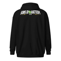 Sons of Battery® - E-MTB Brand & Community Sons of Battery - B-Boy - 2 Seiten - ÜBERGRÖßEN Unisex Heavy-Blend Zip Hoodie E-Bike-Community