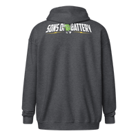 Sons of Battery® - E-MTB Brand & Community Sons of Battery - B-Boy - 2 Seiten - ÜBERGRÖßEN Unisex Heavy-Blend Zip Hoodie E-Bike-Community