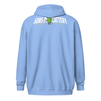 Sons of Battery® - E-MTB Brand & Community Sons of Battery - B-Boy - 2 Seiten - ÜBERGRÖßEN Unisex Heavy-Blend Zip Hoodie E-Bike-Community