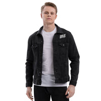 Sons of Battery® - E-MTB Brand & Community Super moderne SoB bestickte Jeansjacke - Unisex Jeansjacke E-Bike-Community