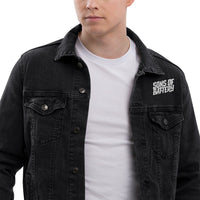 Sons of Battery® - E-MTB Brand & Community Super moderne SoB bestickte Jeansjacke - Unisex Jeansjacke E-Bike-Community