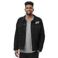 Sons of Battery® - E-MTB Brand & Community Super moderne SoB bestickte Jeansjacke - Unisex Jeansjacke E-Bike-Community