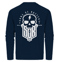 Sons of Battery® - E-MTB Brand & Community Sweatshirts French Navy / XS SoB Skullgang White - Organic Sweatshirt E-Bike-Community