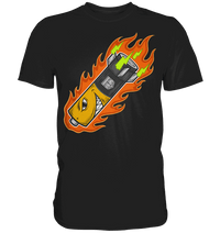 Sons of Battery® - E-MTB Brand & Community Unisex-Shirts Black / S S.o.B Pin Up Battery - Original Russel Athletics Classic Shirt - bis 4XL -140cm Umfang - Ohne Flip Label am Bund E-Bike-Community