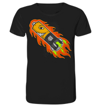 Sons of Battery® - E-MTB Brand & Community Unisex-Shirts Black / XS S.o.B Pin Up Battery Uphill! - 100% Baumwolle Organic Shirt - bis 5XL - max. 78cm Umfang mit, Flip Label am Bund E-Bike-Community