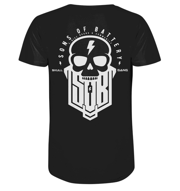 Sons of Battery® - E-MTB Brand & Community Unisex-Shirts Black / XS SoB Skullgang White - Organic Shirt E-Bike-Community