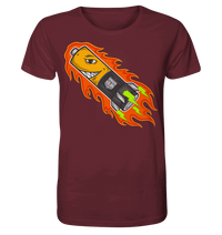 Sons of Battery® - E-MTB Brand & Community Unisex-Shirts Burgundy / XS S.o.B Pin Up Battery Uphill! - 100% Baumwolle Organic Shirt - bis 5XL - max. 78cm Umfang mit, Flip Label am Bund E-Bike-Community