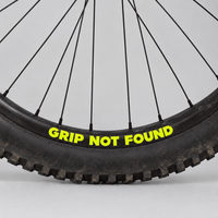 Sons of Battery® Folien Neongelb GRIP NOT FOUND – MTB Felgenaufkleber im 4er-Pack E-Bike-Community