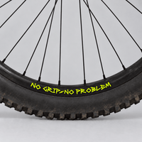 Sons of Battery® Folien Neongelb NO GRIP – NO PROBLEM – MTB Felgenaufkleber im 4er-Pack E-Bike-Community