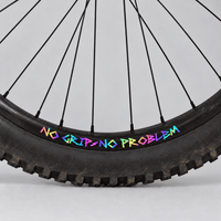 Sons of Battery® Folien Regenbogen / Rainbow Oilslick NO GRIP – NO PROBLEM – MTB Felgenaufkleber im 4er-Pack E-Bike-Community