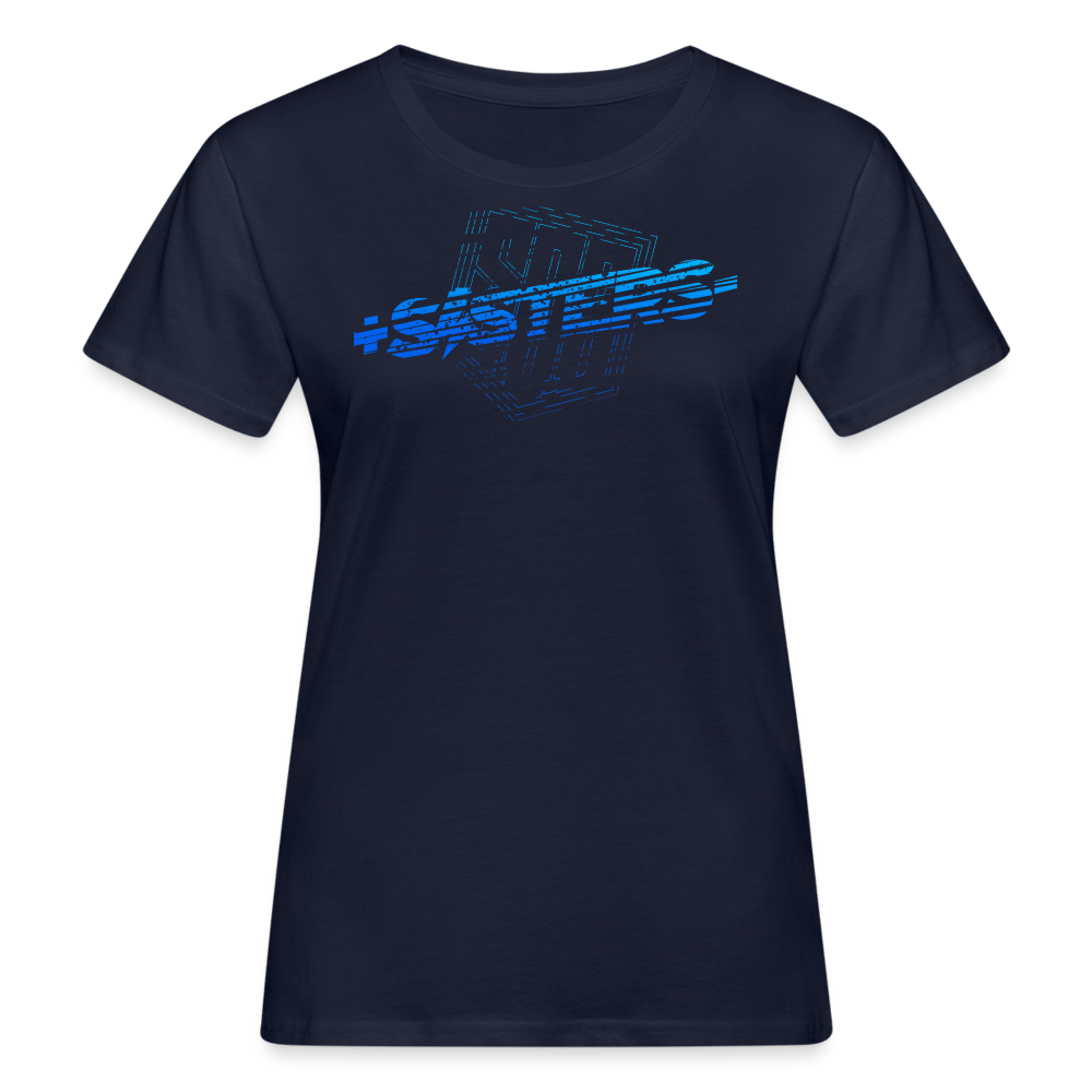 SPOD Frauen Bio-T-Shirt Navy / S Sisters Blue - Frauen Bio-T-Shirt (100% Baumwolle) E-Bike-Community
