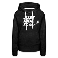 SPOD Frauen Premium Hoodie Anthrazit / S Just ride it - Frauen Premium Hoodie E-Bike-Community