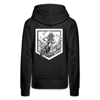 SPOD Frauen Premium Hoodie Front/Back - Lilly - Sisters of Battery Design - Frauen Premium Hoodie E-Bike-Community