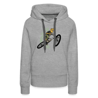 SPOD Frauen Premium Hoodie Grau meliert / S Shred or Alive Jumper -Frauen Premium Hoodie E-Bike-Community