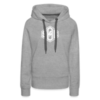 SPOD Frauen Premium Hoodie Grau meliert / S SoB Diamond 2-seitig bedruckt - Frauen Premium Hoodie E-Bike-Community