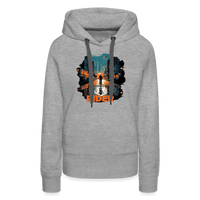 SPOD Frauen Premium Hoodie Grau meliert / S Urban Rider - Frauen Premium Hoodie E-Bike-Community