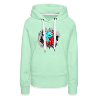 SPOD Frauen Premium Hoodie helles Mintgrün / S Haters gonna Hate Fullface - Frauen Premium Hoodie E-Bike-Community