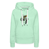 SPOD Frauen Premium Hoodie helles Mintgrün / S Shred or Alive? 2022 Frauen Premium Hoodie E-Bike-Community