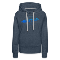 SPOD Frauen Premium Hoodie Jeansblau / S Sisters Blue - Frauen Premium Hoodie E-Bike-Community