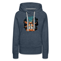 SPOD Frauen Premium Hoodie Jeansblau / S Urban Rider - Frauen Premium Hoodie E-Bike-Community