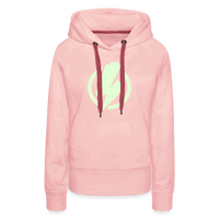 SPOD Frauen Premium Hoodie Kristallrosa / S Lightning - Glow in the Dark - Frauen Premium Hoodie E-Bike-Community