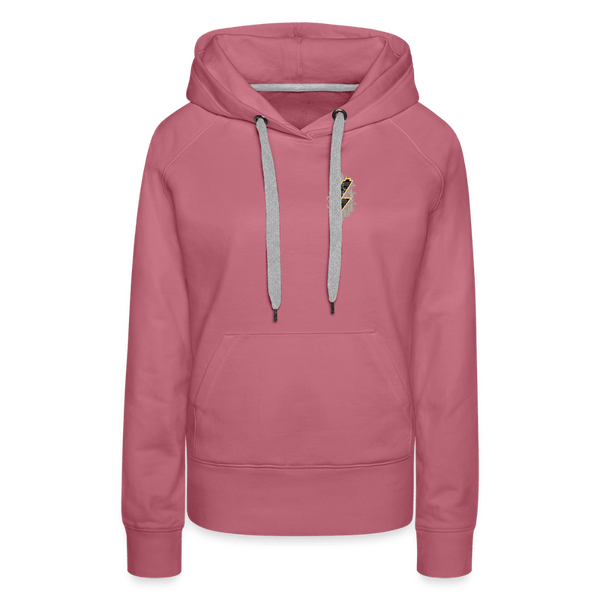 SPOD Frauen Premium Hoodie Malve / S 2 Seiten - Shred or Alive - Crew - Frauen Premium Hoodie E-Bike-Community